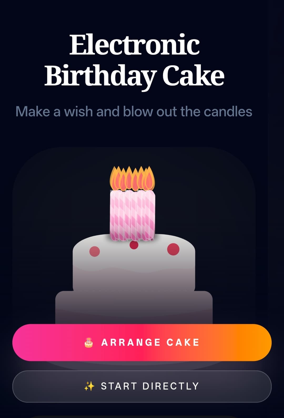 在线吹生日蜡烛工具概要设计
