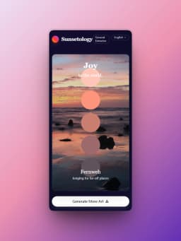 暮色工坊新增生成【跟着大自然学配色】风格艺术卡片功能